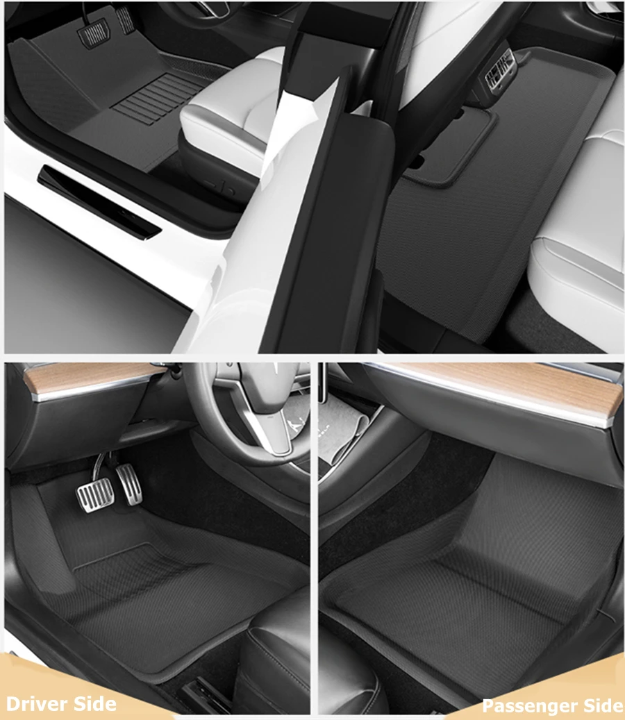 Neue Leder Kofferraum matten voll umgeben wasserdichte rutsch feste Liner  benutzer definierte Boden matte für Tesla Modell y 3 Highland x 2017 bis  2024 - AliExpress
