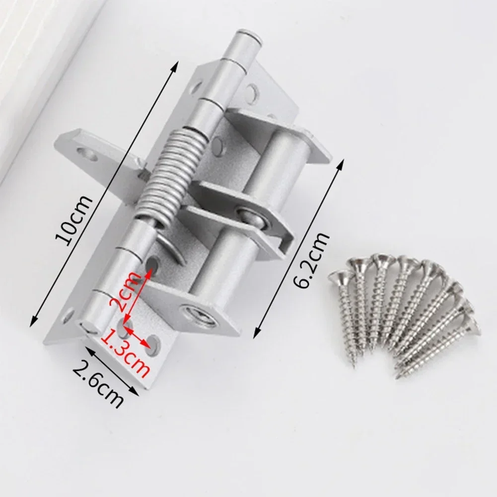 Self-closing Door Hinge Invisible 90 Degree Positioning Door Closer Heavy Duty Automatic Closing Spring Hinges Hardware