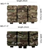 Molle Combat Bag Vest Mag Pouch Pack Fast Cartridges Clip Ammunition Carrier Ammo Holder Tactical Mag 7.62 Triple Magazine Pouch 2