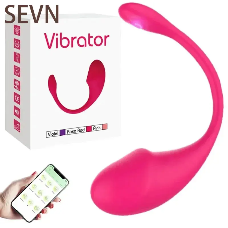 Drahtloses Bluetooth-Dildo-Vibrator-Ei für Frauen, APP-Steuerung, Klitoris-Stimulator, tragbar, G-Punkt, Liebesei, vibrierendes Sexspielzeug für Erwachsene 1