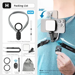 Vamson Silicone Magnetic Neck Mount for H