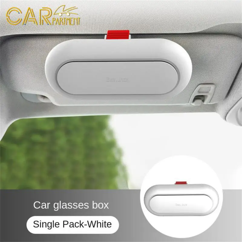 

Multinational Car Glasses Box Manganese Steel Electroplating Convenient Durable Glasses Case Universal Sunglasses Holder