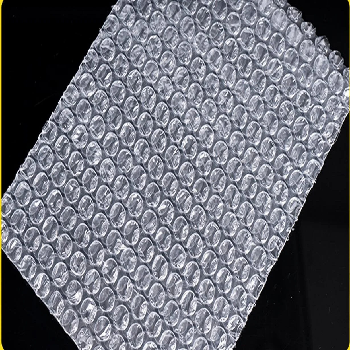 50pcs 13x20cm 플라스틱 랩 봉투 흰색 포장 가방 버블 메일러 지우기 충격 방지 배송 포장 가방 필름 도매