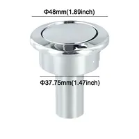 ปุ่มกดชักโครกโครเมียม 1 ชิ้น สำหรับ Siamp รุ่น Storm 33A สำหรับ 34335077 อะไหล่สวิตช์ปุ่มกดชักโครกในห้องน้ำ 2