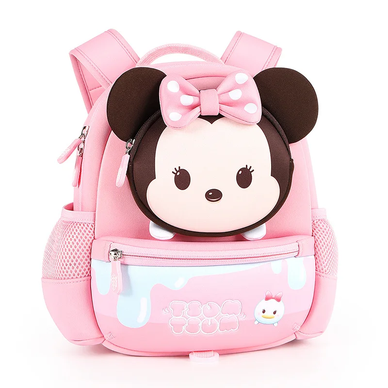2023 Disney New Kindergarten Bag For Boys Girls TSUM Age 2-8 Primary Student Shoulder Orthopedic Backpack Large Capacity Mochila