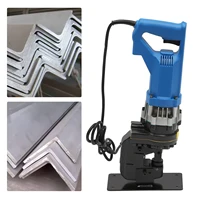 1800W Punching Machine Electric Hydraulic Metal Hole Puncher 5 Set Dies for Iron Copper Aluminum Plate Angle Steel 1