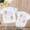 Family Matching Outfits Personalized Sisters Shirts Big Little Sister Rainbow Wreath Shirt Custom Kids T-shirt Baby Bodysuit 3