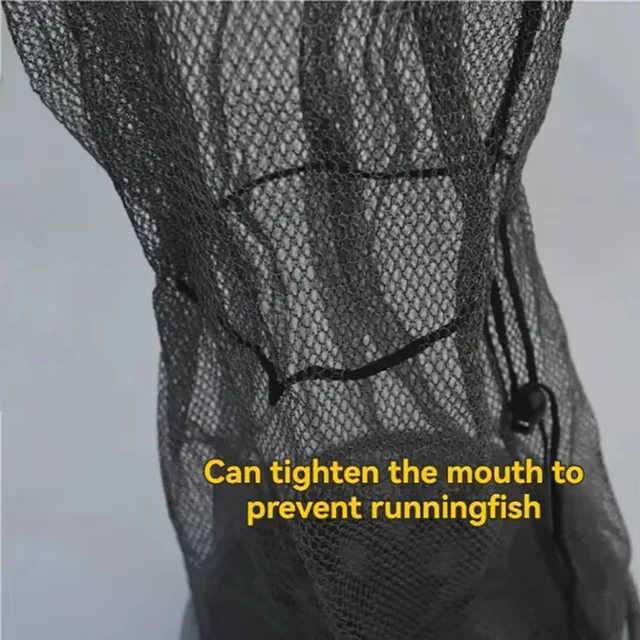 Fishing Landing Net, Foldable Large Fish Net with Safety Rope & Carry Bag, Lightweight Landing Net for Catch and Release, Portab 4