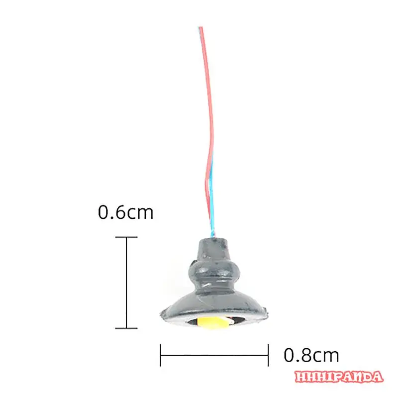 미니어처 LED 조명 풍경 시뮬레이션 야외 빌보드 모델 DIY 램프, 10 개, 1/87 체중계, 3V