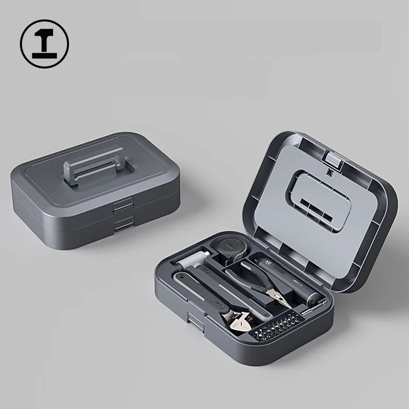 GREENERY Toolbox test pencil household electric vehicle hardware storage box  portable combination box screwdriver wrench set