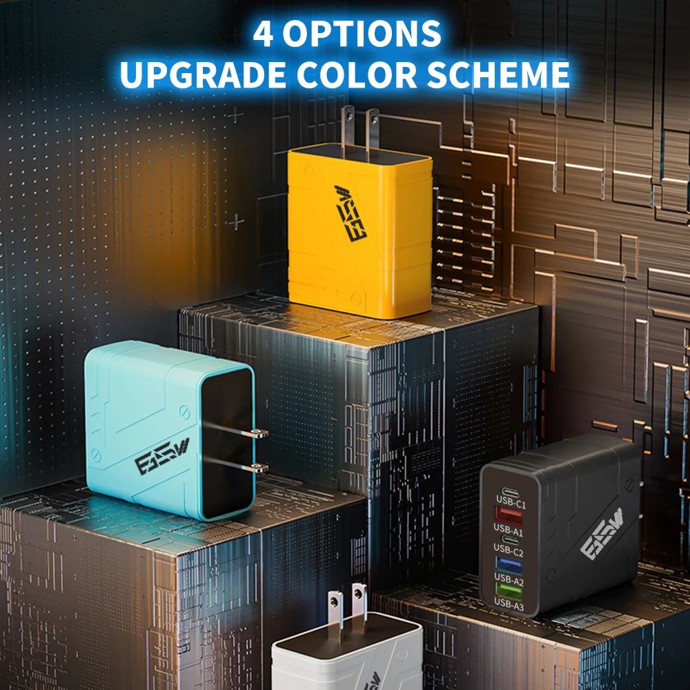 65W USB Type C Fast Charging Charger EU/US Plug Mobile Phone Power Adapter Wall Charger For iPhone 15 Pro Max Samsung Xiaomi 15