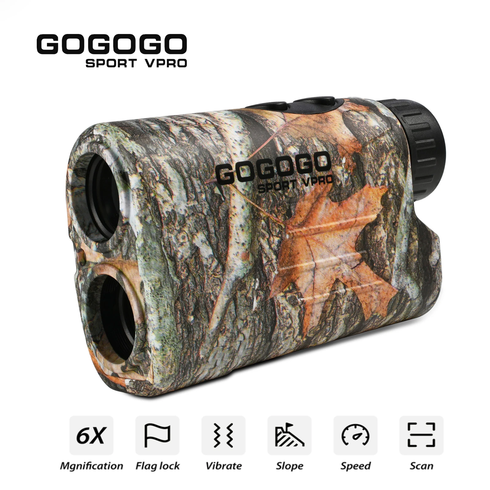 Gogogo Sport Vpro 1000m Laser Hunting Rangefinder 6X Monocular