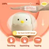 Duck Silicone Night Light for Children With Timer Usb Rechargeable Dimming Touch Lamp Sleeping Bedroom Cartoon Animal Decor Gift 2