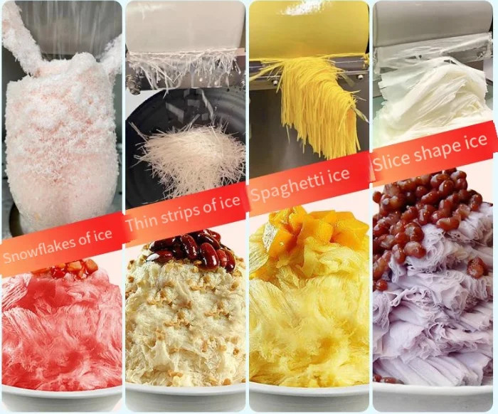 Description Picture 6 of item2024 fully automatic smoothie machine 400 w electric ice shaver slush machine commercial ice cream Fruit smoothie slush