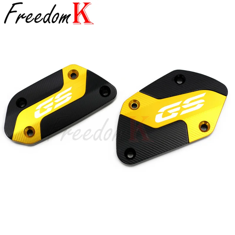Premium Aluminum Front Clutch & Brake Fluid Reservoir Cap Cover for Adventure Motorcycles