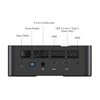 Minisforum UM690 6900HX Mini PC Windows 11 Pro Support Dual Channel DDR5 USB4 8 Cores 16 Threads RJ45 2.5G Computer 8K Dual 4K 3