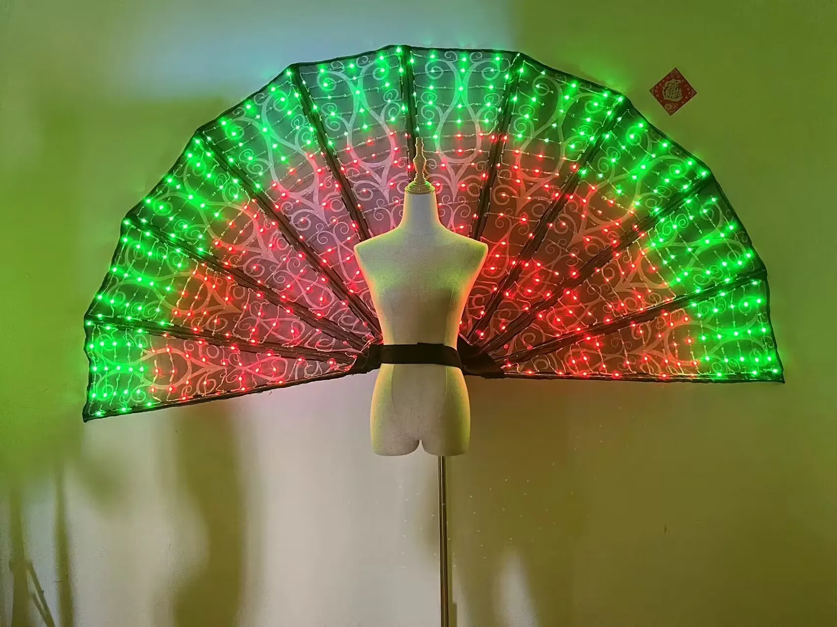 Bar y club nocturno LED colorido luminoso en forma de abanico alas grandes  que arrastra accesorios de espectáculo gogo - AliExpress, image size:1702x1276