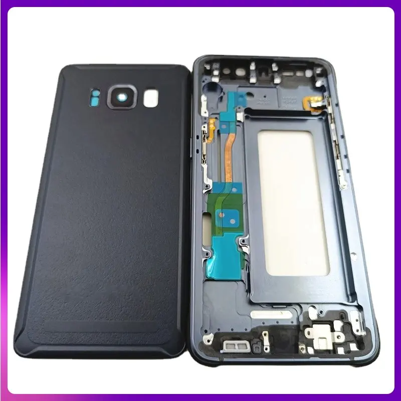 

For Samsung Galaxy S8 Active G892 G892U G892FD Full Housing Middle Front Frame Bezel Housing With Side Buttons+Battery cover