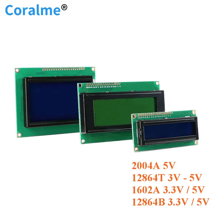 LCD1602 Module Blue/Yellow/green Screen 20* 4.5 V LCD/LCM Display PCF8574T PCF8574 IIC I2C Interface For 5V Arduino