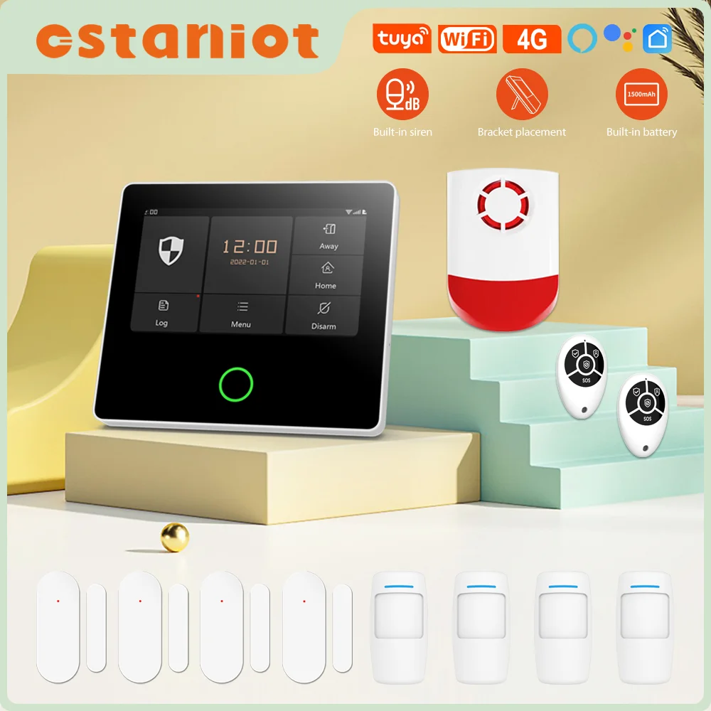 Ostaniot Home Security Alarm System 4g Wifi Wireless Tuya Smart Burglar
