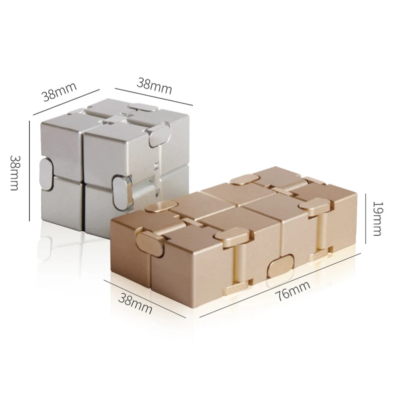 Metal Infinity Cube Full Aluminium Alloy Cool Gadgets EDC Hand For Stress  Anxiety Relief ADHD Sensory Gifts for Adults Kids - AliExpress 26