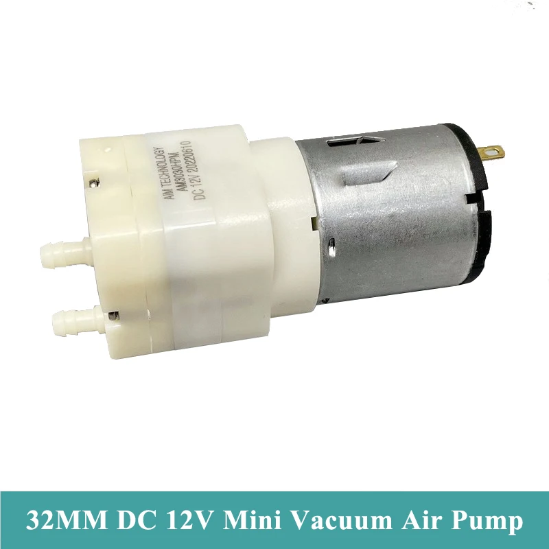 32MM DC 6V-12V Large Flow Mini Vacuum Air Oxygen Pump Negative Pressure Suction Diaphragm Pump DIY Inflator Aquarium Fish Tank aquarium air pump fish tank oxygen pump mini air pump