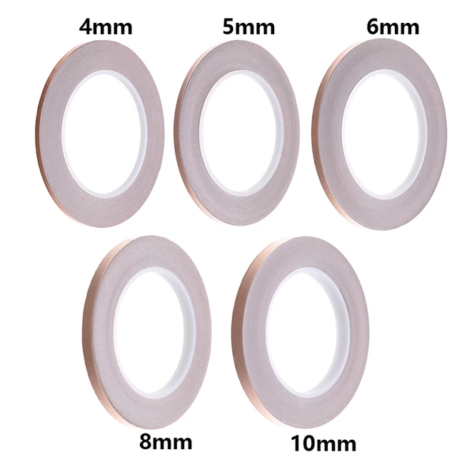 10M 20M Copper Tape Snail Adhesive EMI Shielding Adhesive Foil Tape for  Stained Glass Paper Circuit Electrical Repair