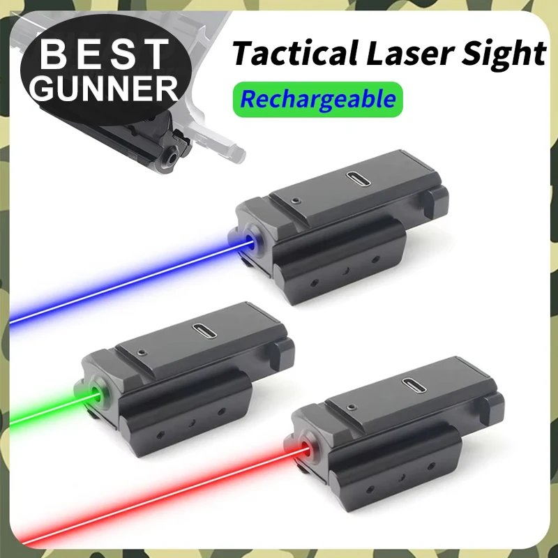 532nm Laser Dot Sight For 20mm Picatinny/Weaver Gun Rail Pistol/Shotgun/Rifle Hunting Rechargeable