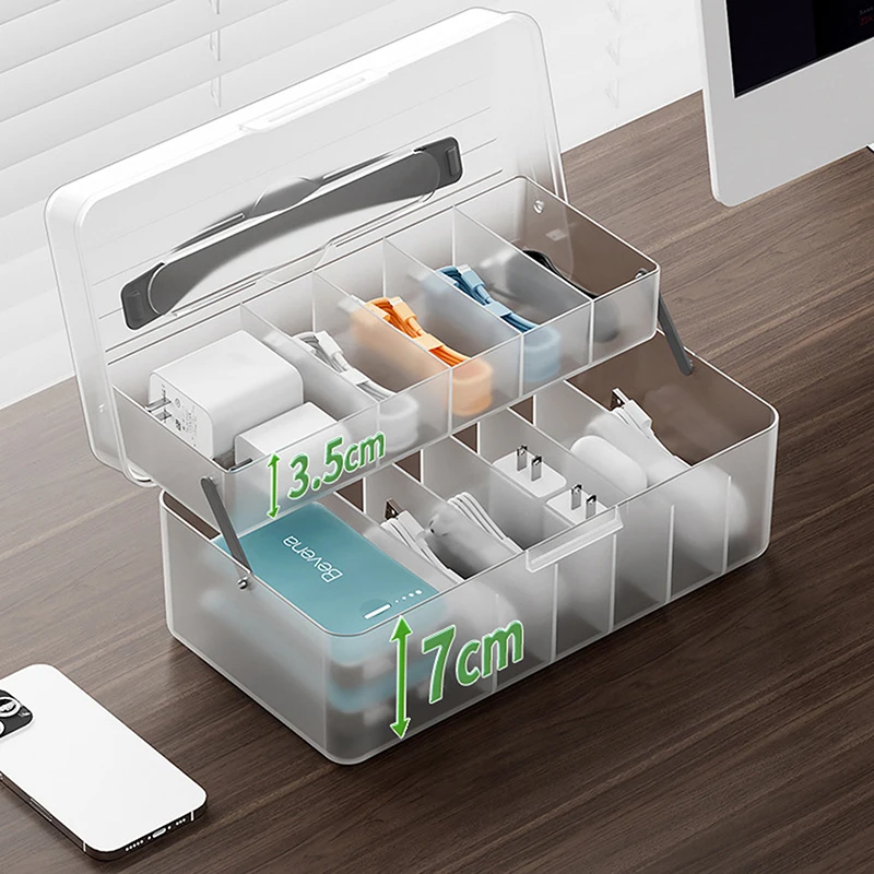 Lot De 3 Boîtes De Rangement Pour Câbles - Organisateur Portable, Enrouleur Pour Chargeur, Écouteurs | Gestion Câbles Bureau, Voyage