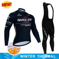 Winter Cycling Jersey Set QUICK STEP Thermal Fleece Cycling Clothes MTB Bicycle Clothing Keep Warm Mountain Bike Cycling Wear 1