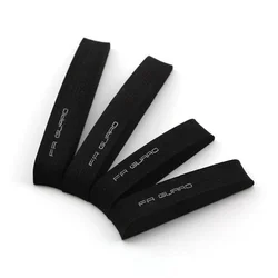 Car Door Edge Protection Rubber Guard Strips - Set of 4 Scratch - Resistant Bumper Stickers (Black)