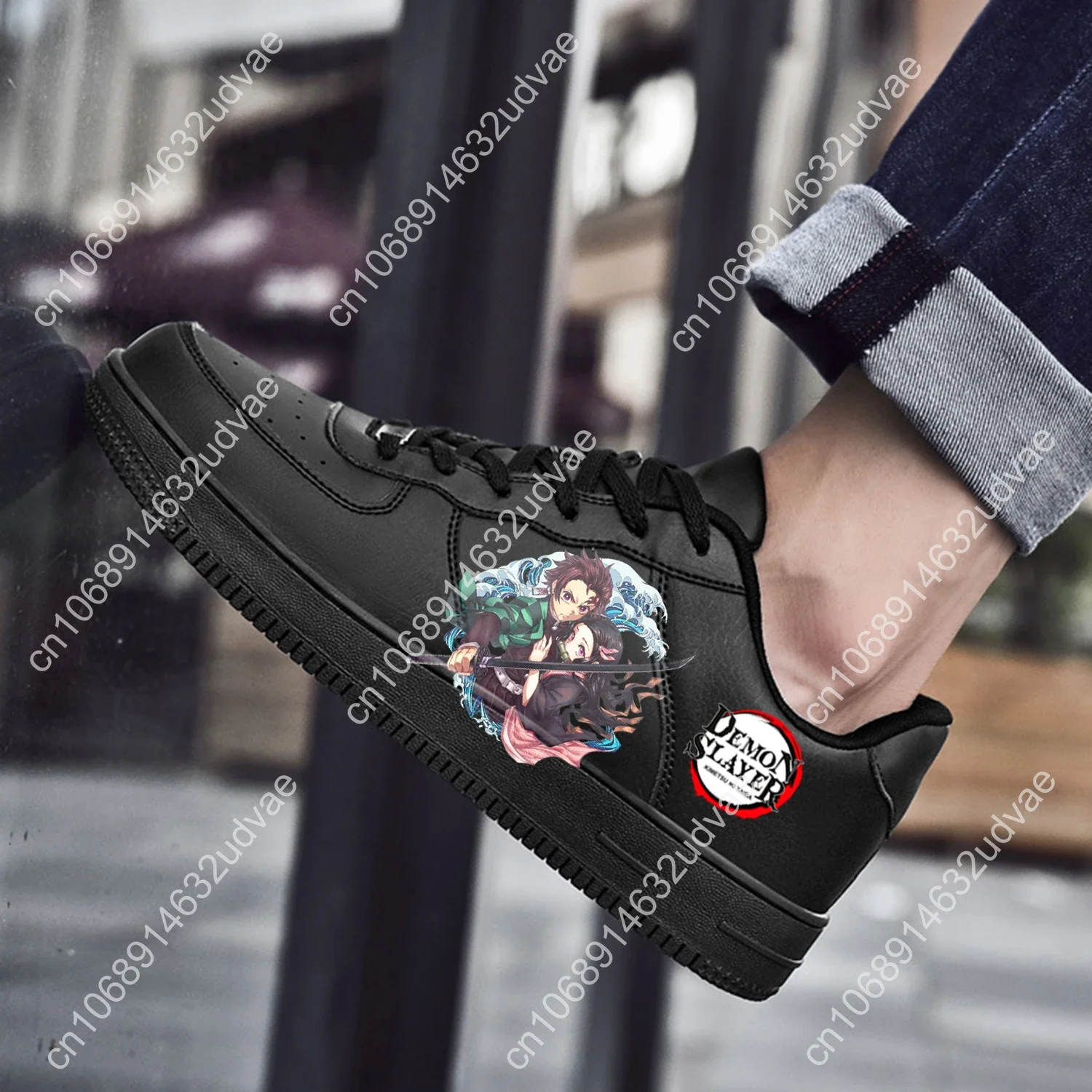 Japan Anime Cartoon High Quality Fashion Tanjirou Nezuko AF Basketball Mens WomensSports Flats Force Sneakers Mesh Custom Shoe