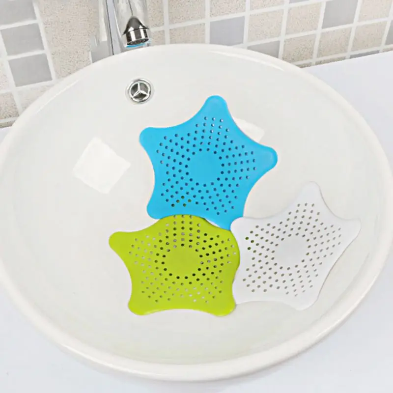 Shower Drain Filter Silicone Kitchen Sink Hair Stopper Catcher Bathroom Accessories Bathtub Strainer Sewer Outfall Filte