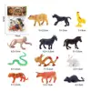 12PCS Miniature Lion Shark Horse Dinosaur Animals Model Set Action Figures Figurine Zoo Cute Education Kids Toy Gift 4