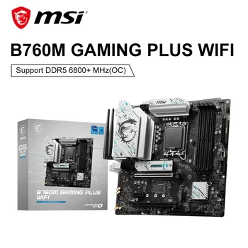 MSI B760M GAMING PLUS WIFI 마더보드, LGA 1700 192GB DDR5 메인보드, RGB SATA M.2 지지대, 인텔 12 13 CPU