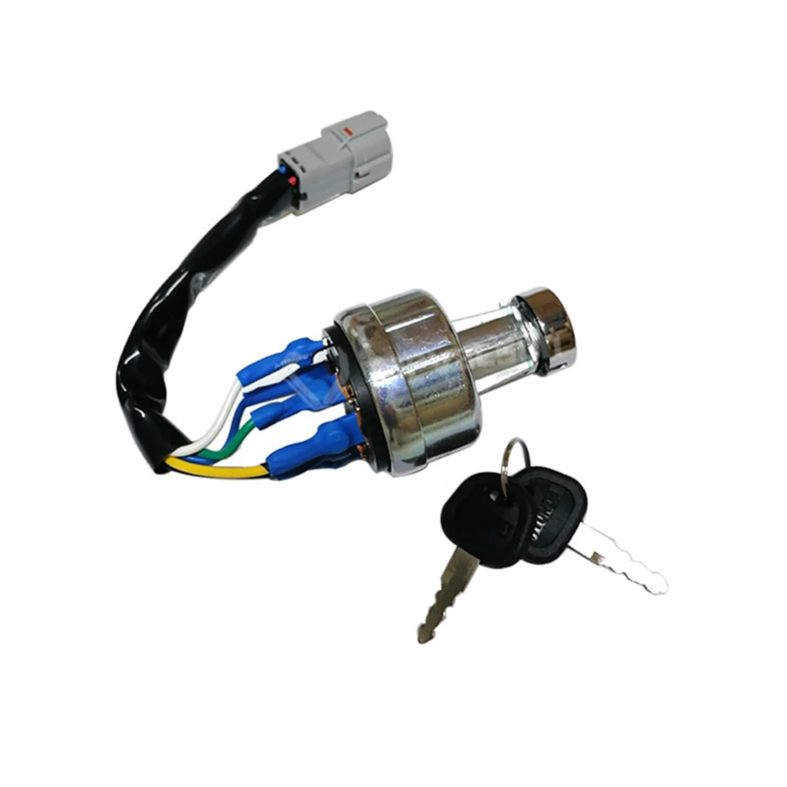 

TOPVELSUN 21N4-10400 21N4-10430 Ignition Switch with 2 Keys Compatible with Hyundai R215-7 R210-7 R220-5 R220-7 R220-9 R225-7