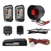 Germany Spy Two Way Car Alarm System Engine Start 2 LCD Remote 5000M Security Communication Keyless Entry Central door Locking &