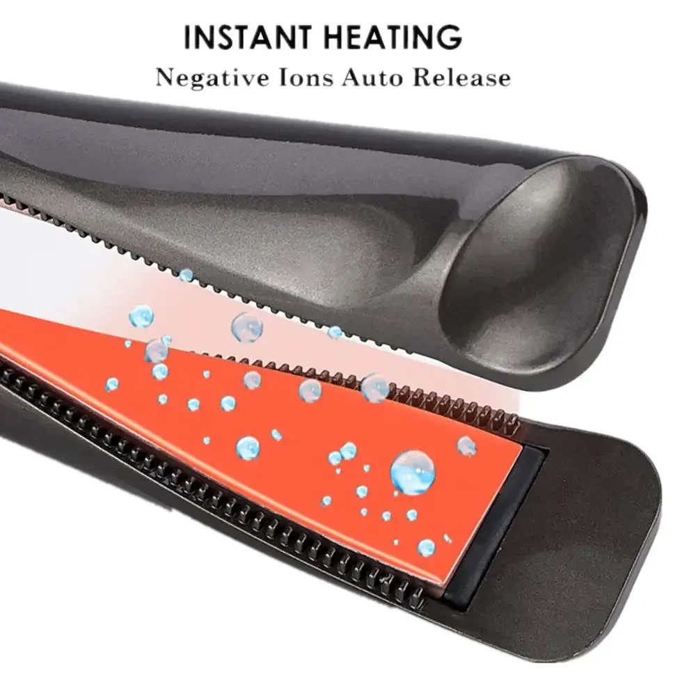 Professional Electric Hair Straightener And Curler 2-in-1 Ceramic Hair Styling Tools with Aluminum Alloy Temperature Control 4