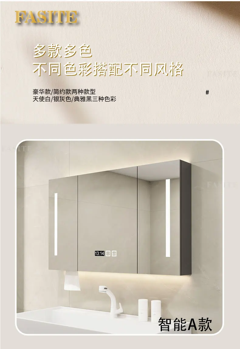 Description Picture 6 of itemMetal Washbasin Bath Mirrors Bathroom Cabinet Storage Drawer Display Bath Mirrors Wall Shelf Casa Arredo Room Furniture