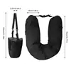 Portable Stuffable Neck Pillow Travel Neck Pillow Self-filling Travel Pillow for Travel with Refillable Support Cushion for Car 6