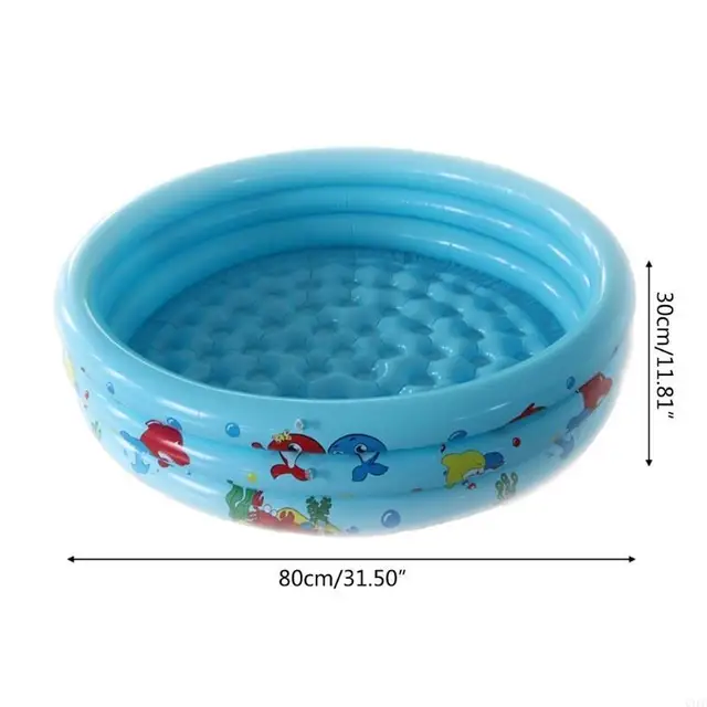 AP28 1 Set Baby Infant Inflatable Swimming Pool Kid Round Safety Swim Pool for Toddlers 6