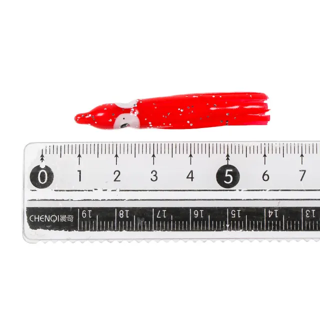 50pz Gonne Calamari Da Pesca 4,75" Polpo 12cm Esche Morbide - Foto 6