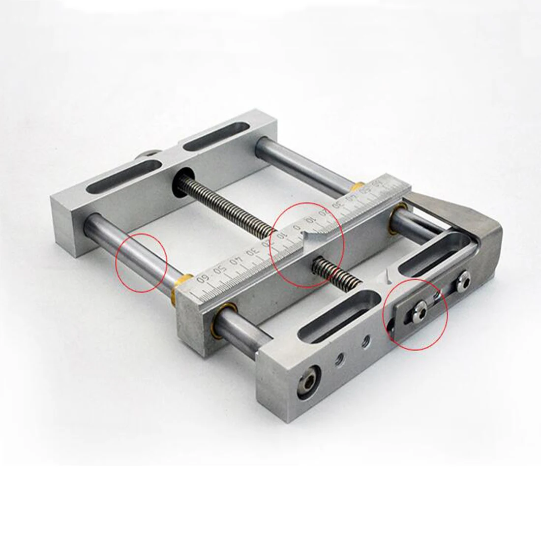 Parallel-jaw vice aluminium alloy flat tongs vice Maximum Holding Width 110mm for cnc engraving milling machine bench drill vise 5