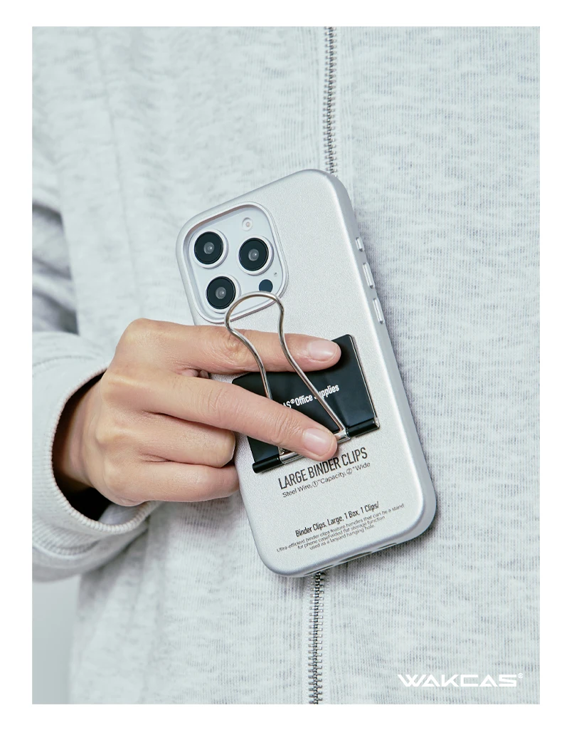 Wakcas Niche Design Leather Stand Folder Case for iPhone