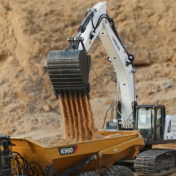 New HUINA K961-100 Kabolite K961-100S 1/18 Alloy Hydraulic RC Excavator Model HUINA Digger Light Remote Control Toys Excavator