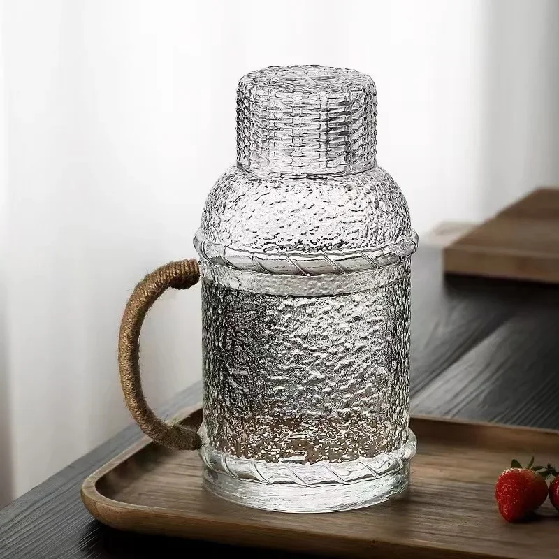 Japanese Style Thickened Glass Cold Water Kettle Set Household Cold Boiled Water Kettle Heat-resistant Teapot