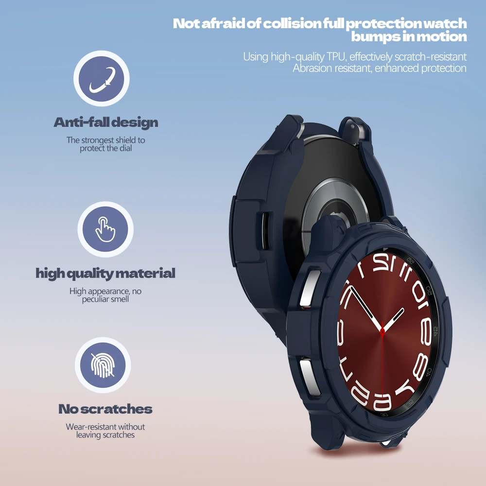Stylish Silicone Protective Shell with Rotating Bezel