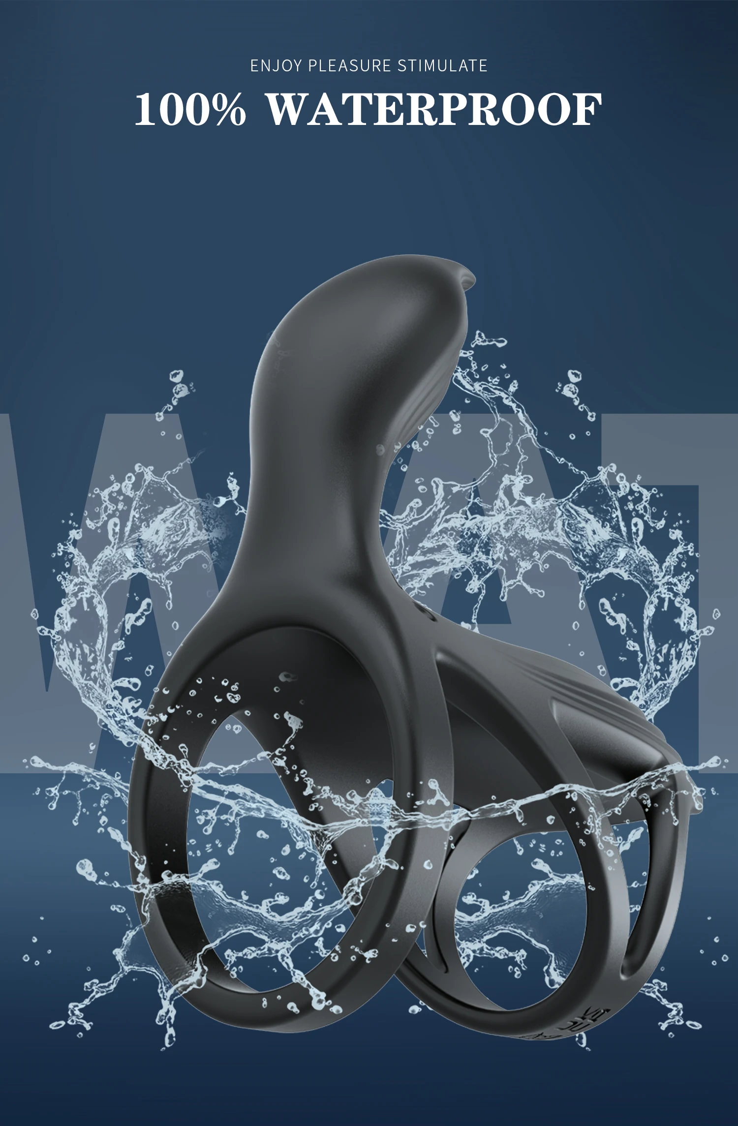 APP Vibrating Cock Ring Penis Ring Vibrator Delay Testicles Ejaculation Sex Toys for Men Couple Sperm Lock Penisring Cockring