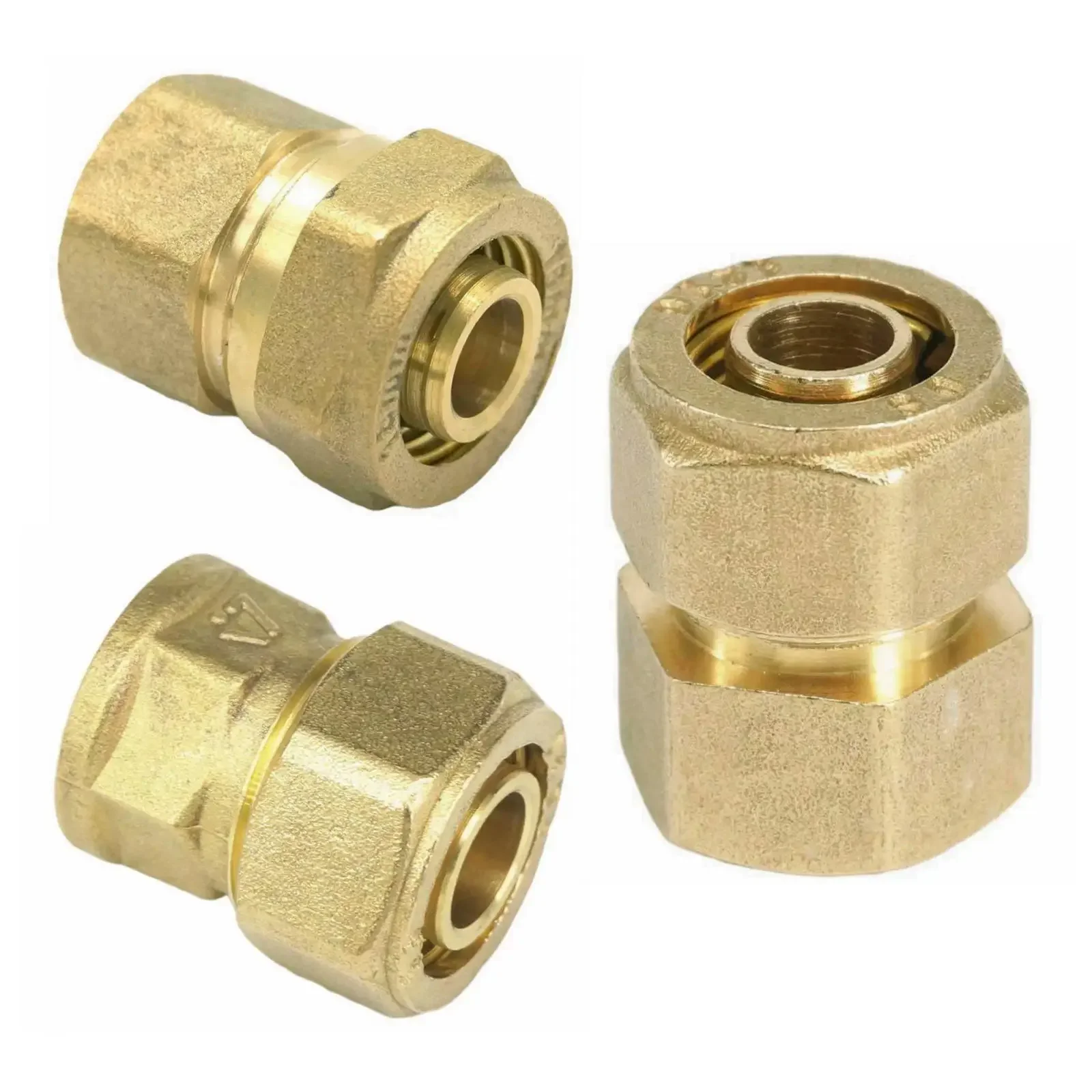 Raccordo A Compressione In Ottone Pex 1216/1418/1620 - Foto 2