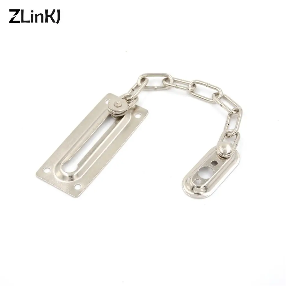 Door Chain Lock 1pc Chrome Chain Door Safety Guard Latch Security Peep Bolt Locks Cabinet Latches DIY Home Tools